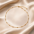 Choker Pérolas de Ouro