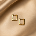 Argola Geométrica Gold