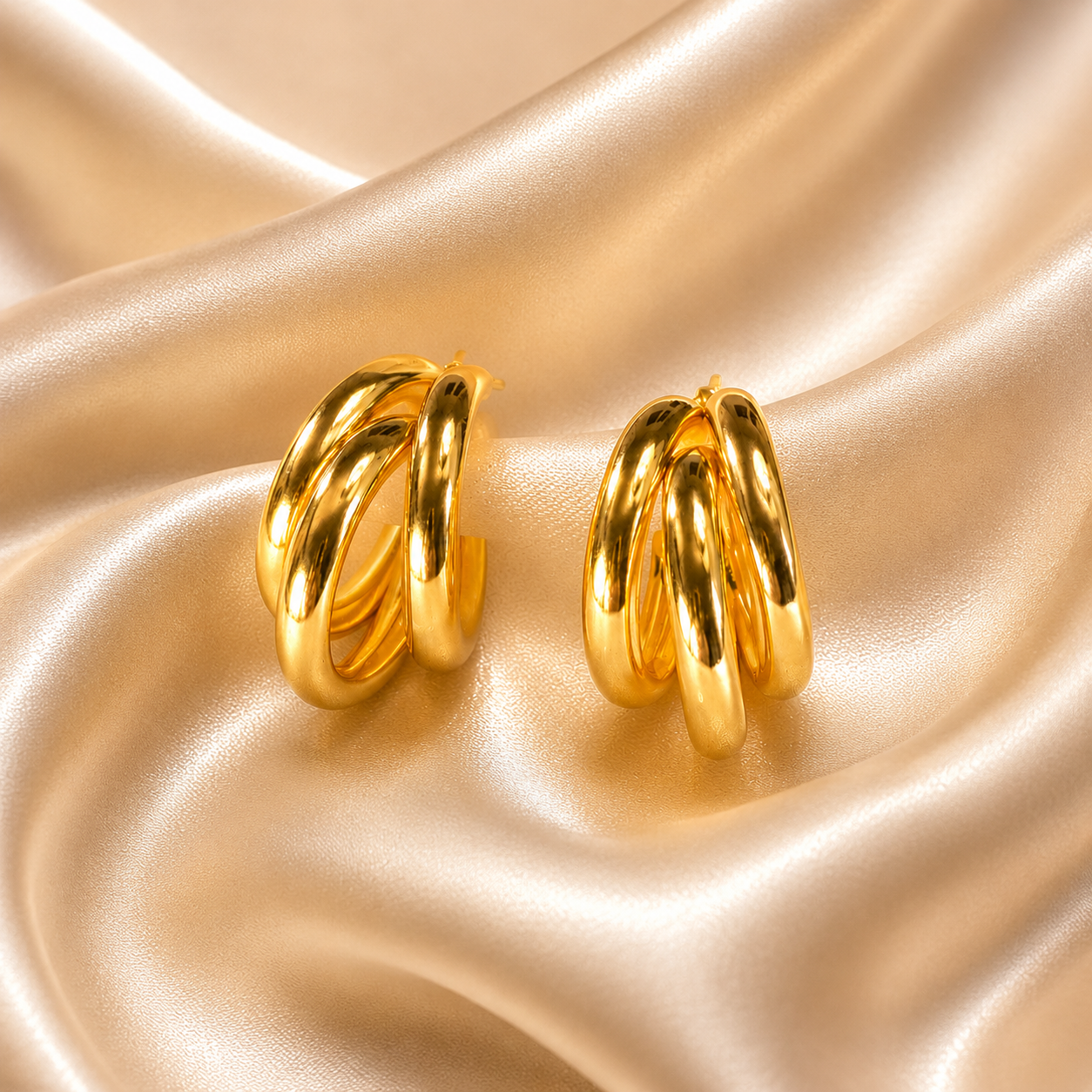 Argola Trinity Gold